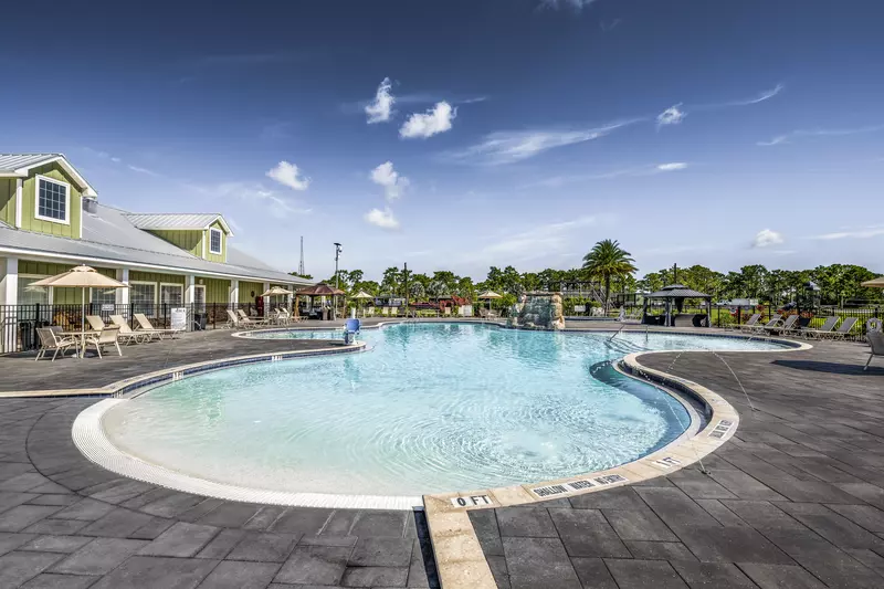 pool on sunny day