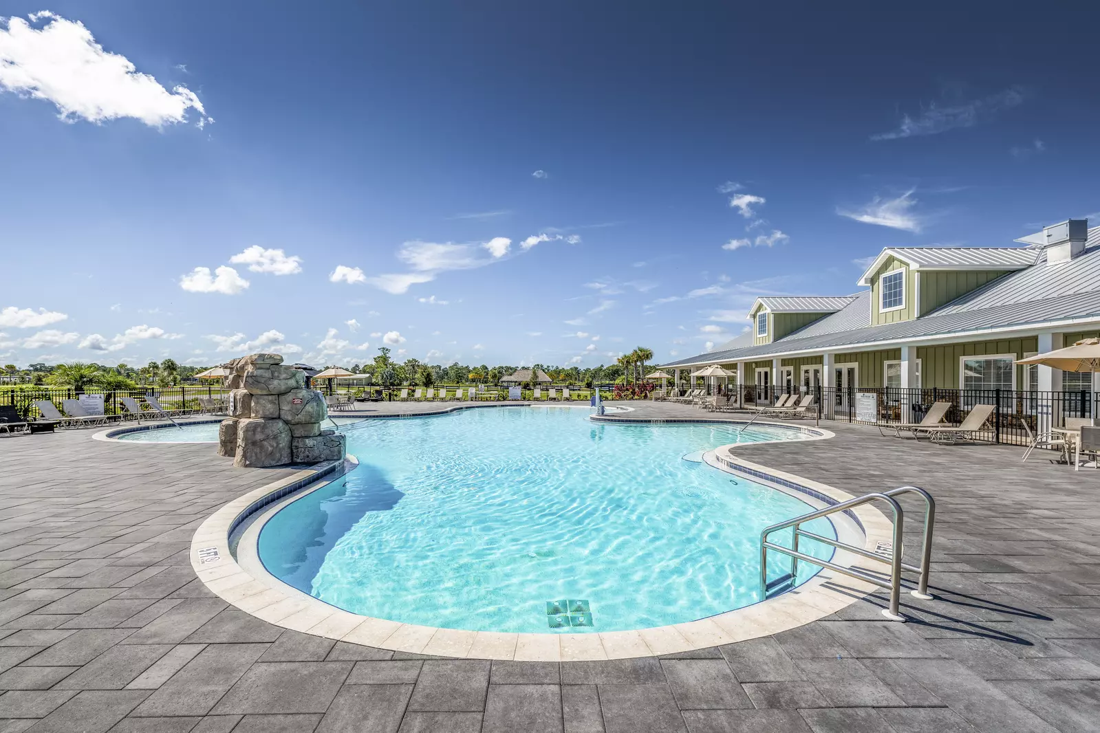 pool on sunny day