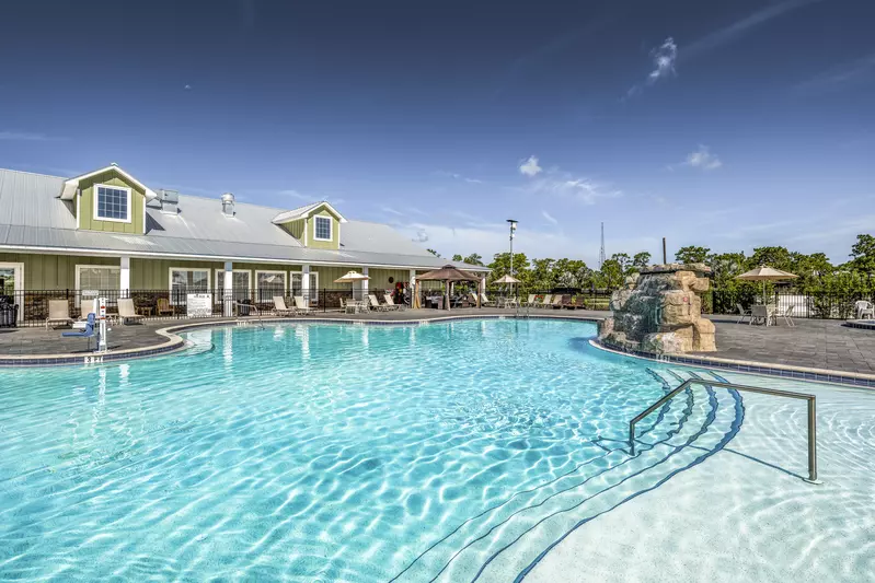 pool on sunny day