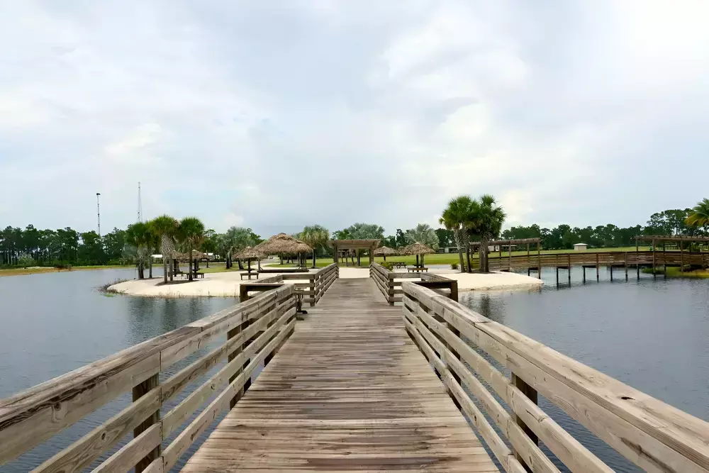 boardwalk over the water